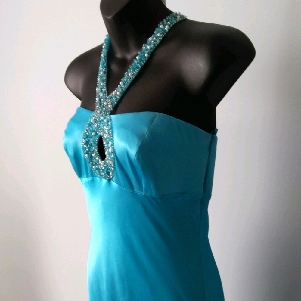 DAVE & JOHNNY -Silk Formal Gown